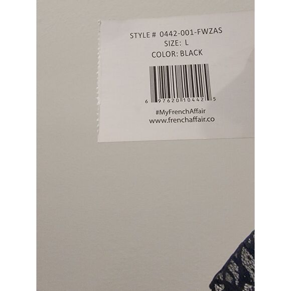 NWT Peek A Boo Sexy Lace Teddy Transparent Bodysuit, Size L - Picture 6 of 6